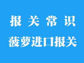 進口水果報關辦理流程_菠蘿進口報關公司