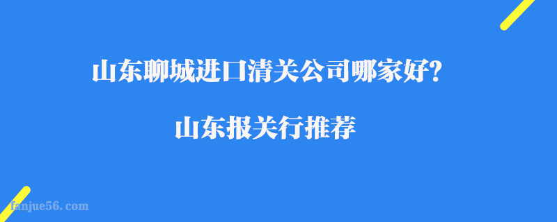 山東聊城進口清關公司哪家好？山東報關行推薦