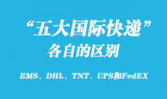 EMS、DHL、TNT、UPS和FedEX國際快遞有哪些區別？