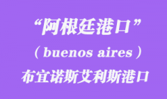 阿根廷港口的布宜諾斯艾利斯（buenos aires）港口