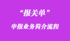 報關單申報業務簡介流程