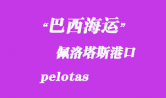 巴西海運：佩洛塔斯（pelotas）港口