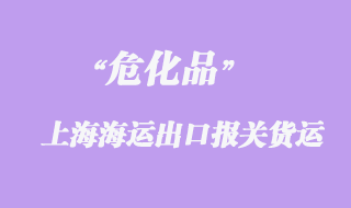 昆山危化品從上海洋山海運出口報關貨運代理操作案例