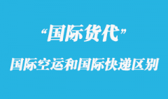 國際空運和國際快遞有那些區別呢？