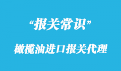 橄欖油進口報關代理