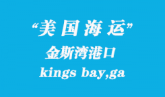 美國海運港口：金斯灣（kings bay,ga）港口