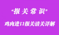 雞肉進口報關清關相關問題分享