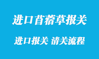 進口苜蓿草報關清關通關海運裝運要求