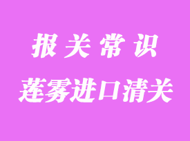 蓮霧進(jìn)口清關(guān)報(bào)關(guān)流程