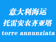 意大利海運港口：托雷安農齊亞塔（torre annunziata）港口