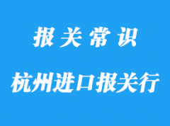 杭州進口報關代理公司哪家好?專業進口報關公司