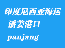 印度尼西亞海運港口：潘姜（panjang）港口