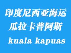 印度尼西亞海運(yùn)港口：瓜拉卡普阿斯（kuala kapuas）港口