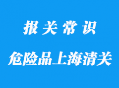 三類危險品上海海運進口清關要點概述