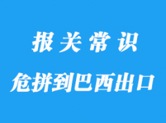 上海危拼到巴西出口流程