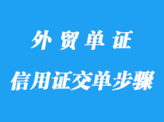 信用證交單步驟詳解